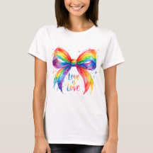 Waterverf Regenboog Pride Strik "Liefde is Liefde"