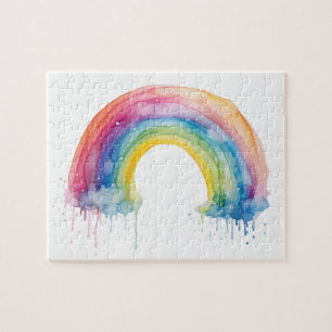Waterverf regenboog puzzel