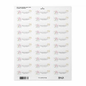 Waterverf Regenboog | Retouradreslabel Etiket (Full Sheet)
