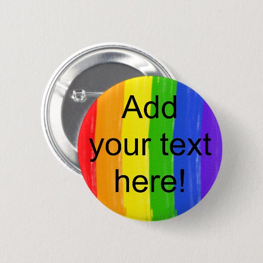 Waterverf Regenboog Ronde Button 5,7 Cm (Voorkant /achterkant)