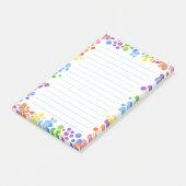 Waterverf Regenboog Stippen Notitieblok Post-it® Notes (Schuin)