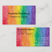 Waterverf regenboog Uitslag Visitekaartje (Voorkant / Achterkant)