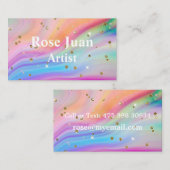 waterverf regenboog visitekaartje (Voorkant / Achterkant)
