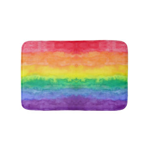 Waterverf regenboog Wash Bath Mat H