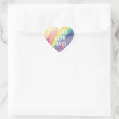 Waterverf Regenboog Wolk Hart Stickers (Tas)