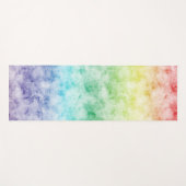 Waterverf regenboog yogamat (Voorkant (horizontaal))