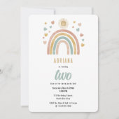 Waterverf regenboog zondag kaart (Voorkant)