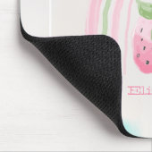 Waterverf regenboogaardbei muismat (Hoek)