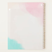 Waterverf regenboogaardbei planner (Achterkant)