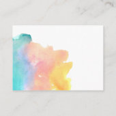 Waterverf regenboogadvies voor mammie kaart (Achterkant)