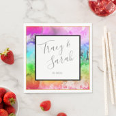 Waterverf regenboogalcohol servet (Insitu)