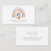 Waterverf RegenboogBeer Daycare Visitekaartje (Voorkant / Achterkant)