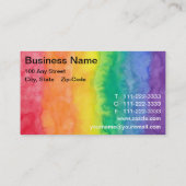 Waterverf regenboogBeer Was Visitekaartje (Achterkant)