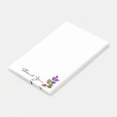 Waterverf regenboogbladeren post-it® notes (Schuin)