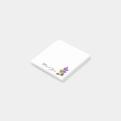 Waterverf regenboogbladeren post-it® notes (Schuin)
