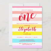 Waterverf regenboogblesse stripes Verrassendag Kaart (Voorkant)