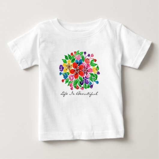 Waterverf regenboogbloemen (Voorkant)
