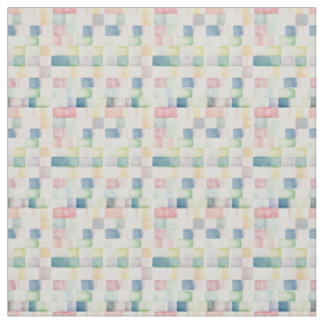 Waterverf regenboogblokken met moderne charme stof