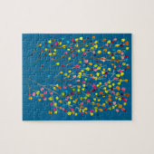 Waterverf regenboogbomen legpuzzel (Horizontaal)