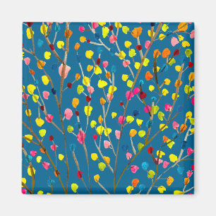 Waterverf regenboogbomen magneet