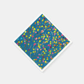 Waterverf regenboogbomen servet (Hoek)