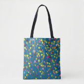 Waterverf regenboogbomen tote bag (Voorkant)