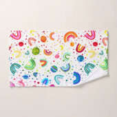 Waterverf Regenboogboogmeisjes kleurig Bad Handdoek (Handdoek)