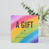 Waterverf regenboogborstels Beauty Salon Trendy (Staand voorkant)