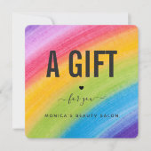 Waterverf regenboogborstels Beauty Salon Trendy (Voorkant)