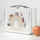 Waterverf regenboogdieren en Oerwouden voor de reg (In situ)