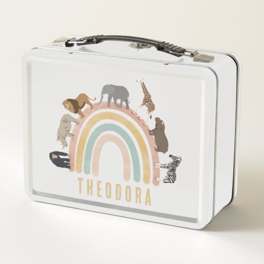 Waterverf regenboogdieren en Oerwouden voor de reg (Achterkant)