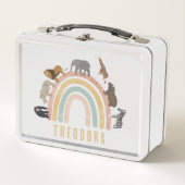 Waterverf regenboogdieren en Oerwouden voor de reg (Voorkant)