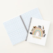 Waterverf regenboogdieren en Oerwouden voor de reg Notitieboek (Binnen)