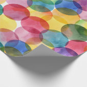 Waterverf regenboogdop omlooppapier cadeaupapier (Hoek)