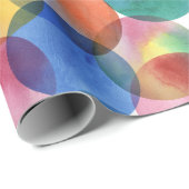 Waterverf regenboogdop omlooppapier cadeaupapier (Rol Hoek)