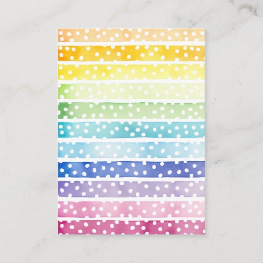 Waterverf Regenboogdruppelaar Informatiekaartje (Achterkant)