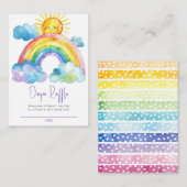 Waterverf Regenboogdruppelaar Informatiekaartje (Voorkant / Achterkant)