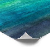 Waterverf regenboogforel Afdrukken van Molly Harri Poster (Hoek)