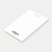 Waterverf regenboogforel gepersonaliseerd post-it® notes (Schuin)