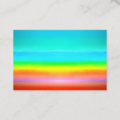 Waterverf regenbooggradiënt met QR-code Visitekaartje (Achterkant)