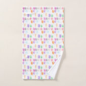 Waterverf regenbooghandschilderingen bad handdoek (Handdoek)