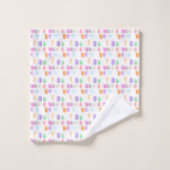 Waterverf regenbooghandschilderingen bad handdoek (Wasdoekje)