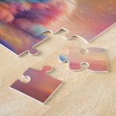 Waterverf regenboogkat legpuzzel (Zijkant)