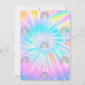 Waterverf regenboogkunst Tie Dye Birthday Kaart (Achterkant)