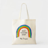 Waterverf regenboogleraar Dank je cadeau Tote Bag (Voorkant)