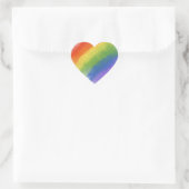 waterverf regenboogmagie hart sticker (Tas)