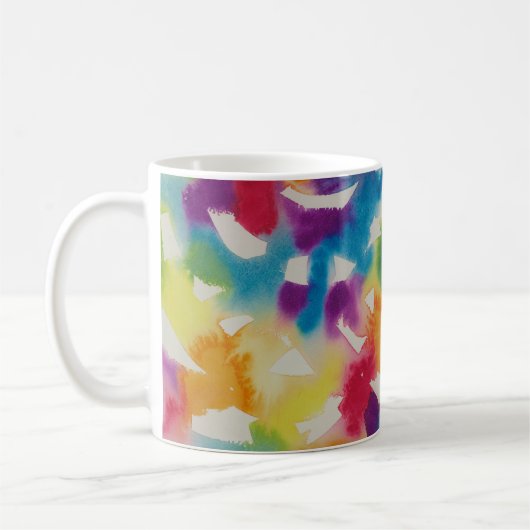 Waterverf RegenboogMok Koffiemok (Links)