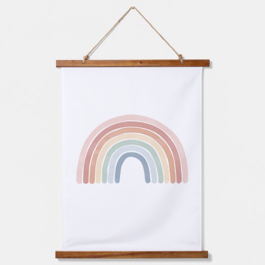 Waterverf regenboogneursery hangend wandkleed (Voorkant)