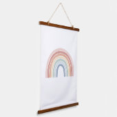 Waterverf regenboogneursery hangend wandkleed (Gebogen)