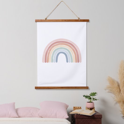 Waterverf regenboogneursery hangend wandkleed (Slaapkamer)